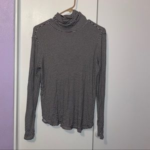 Striped turtle neck